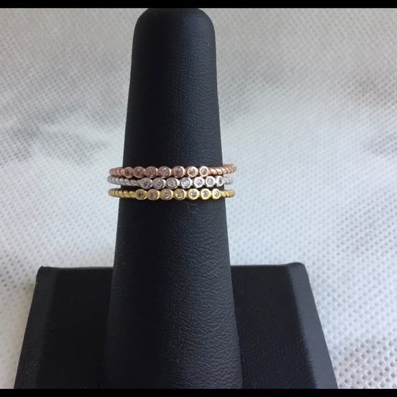 Sterling 3 Piece Ring Set - Picture 6 of 16